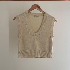 Eufonia Cropped Knit Vest